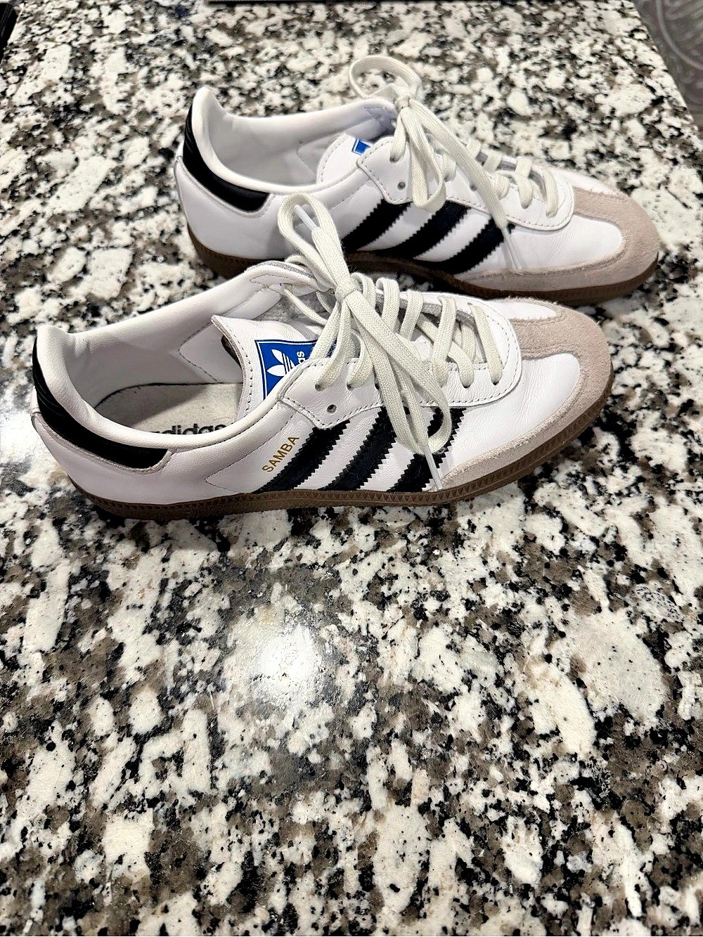 adidas Samba OG Kids Striped Sneakers US 4